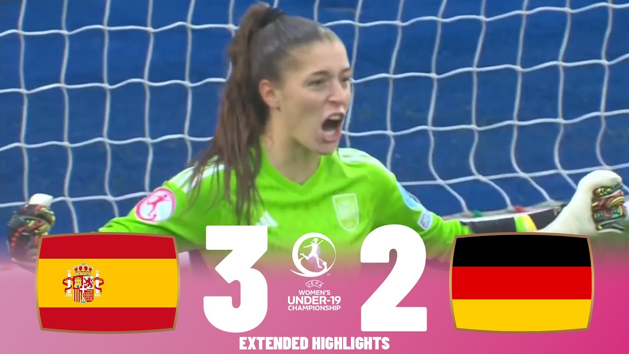 Germany vs Spain | Highlights & Penalty Shootout| U19 Women's European Championship Final 30-07-2023