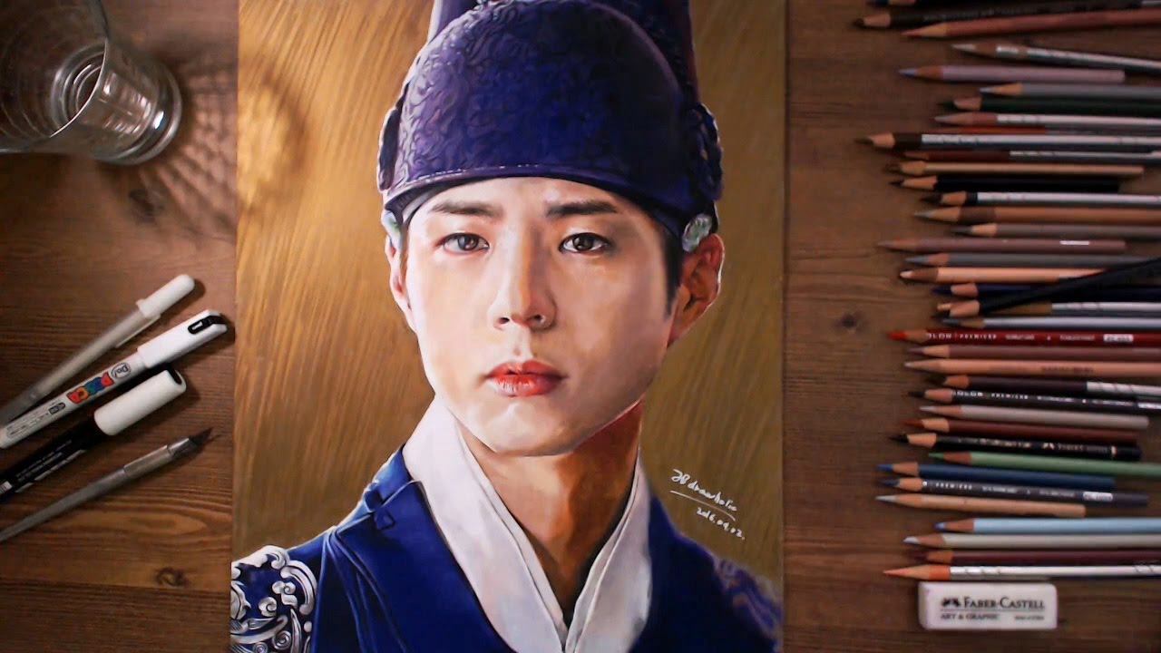 Moonlight Drawn by Clouds : Crown Prince Hyomyeong - speed drawing