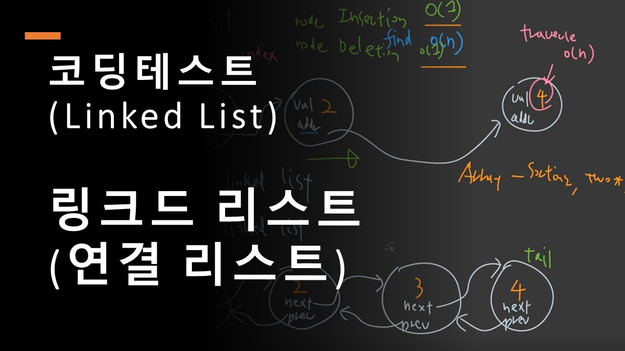 코딩테스트, 기초, 링크드 리스트, linked list