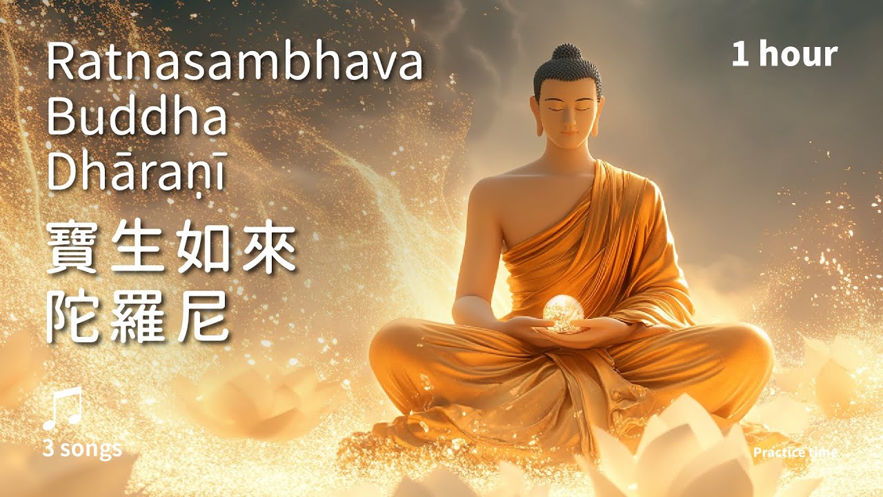 積聚福德，滿眾生願的智慧之藏《寶生如來陀羅尼》(梵文)3首_溫和版 | Ratnasambhava Buddha Dhāraṇī