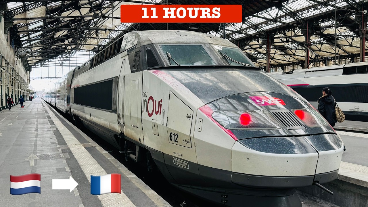 Schiphol (Amsterdam)  🇳🇱 to Nice 🇫🇷: What to Expect on an 11-Hour Train Ride 🚄