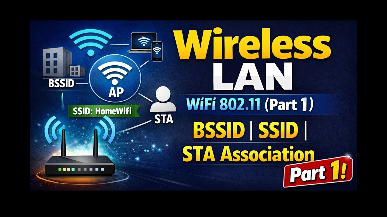 Беспроводная локальная сеть | Wi-Fi 802.11 (часть 1) BSSID | SSID | Ассоциация STA