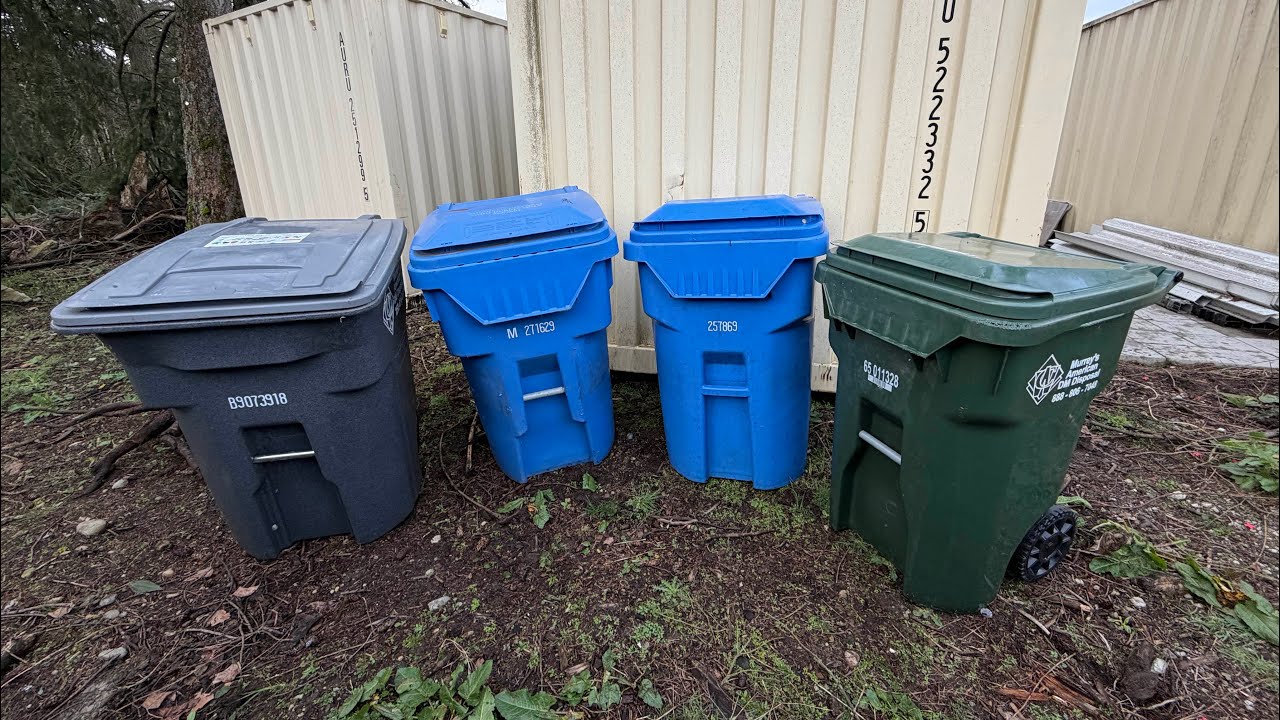 Cart up date I got 5 new garbage cans