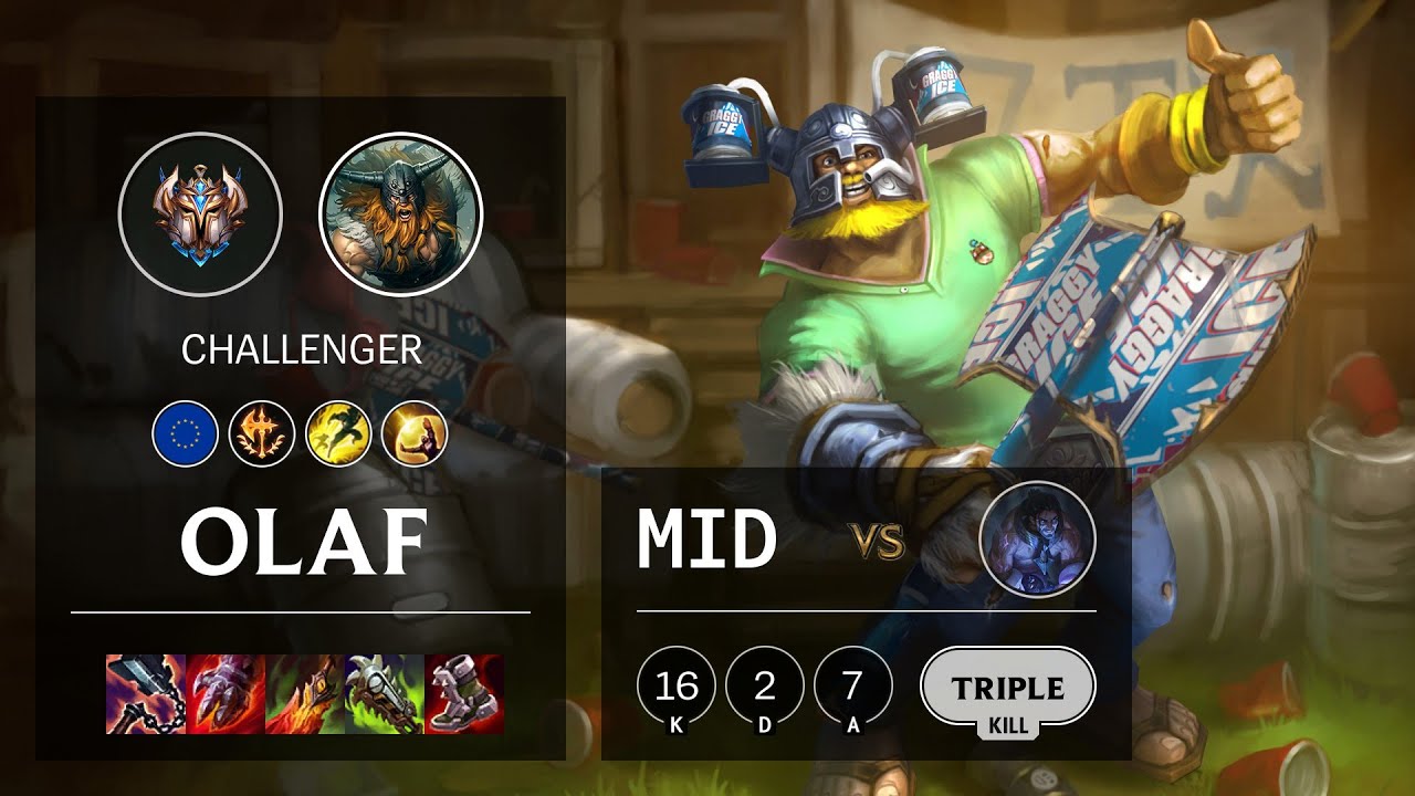Olaf Mid vs Sylas - EUW Challenger Patch 10.24