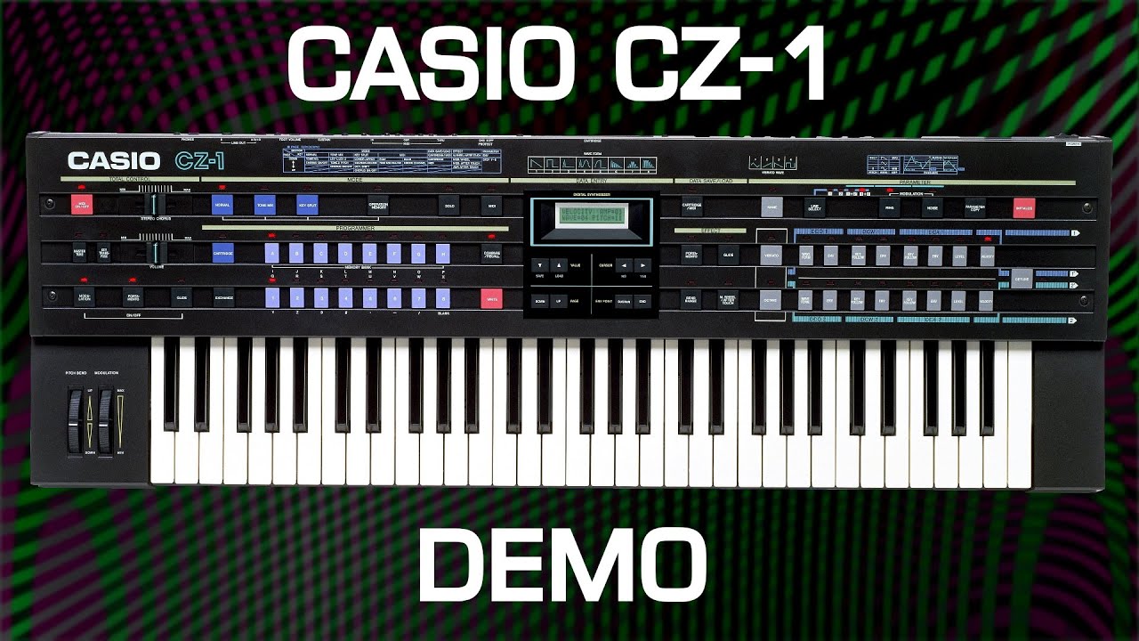 CASIO CZ-1 DEMO (No effects - no external Drums - just pure!) [Vinatge Synths].