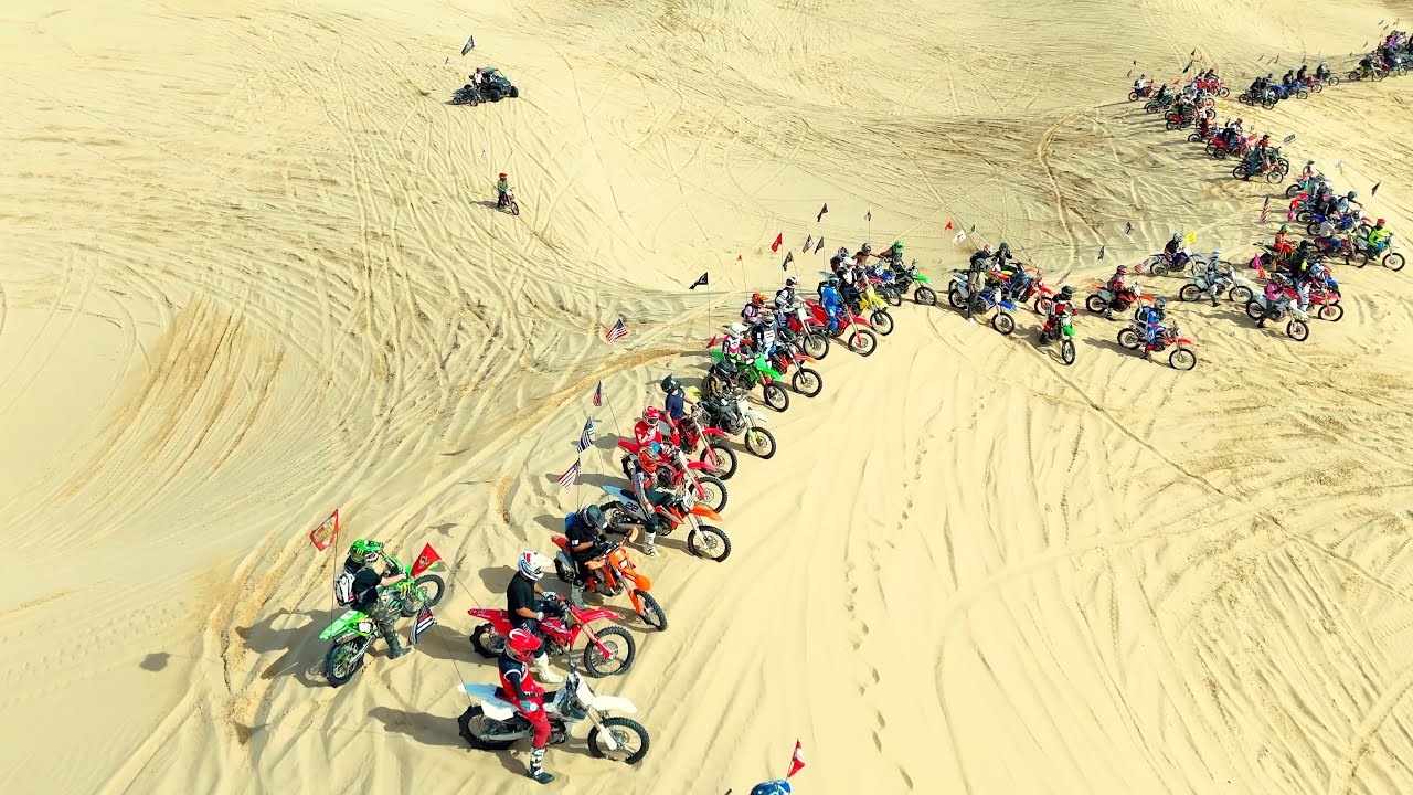 HUNDREDS OF DIRTBIKES INVADE GLAMIS SAND DUNES Presidents Day 2024 | DIRT BIKE DIARIES EP.216