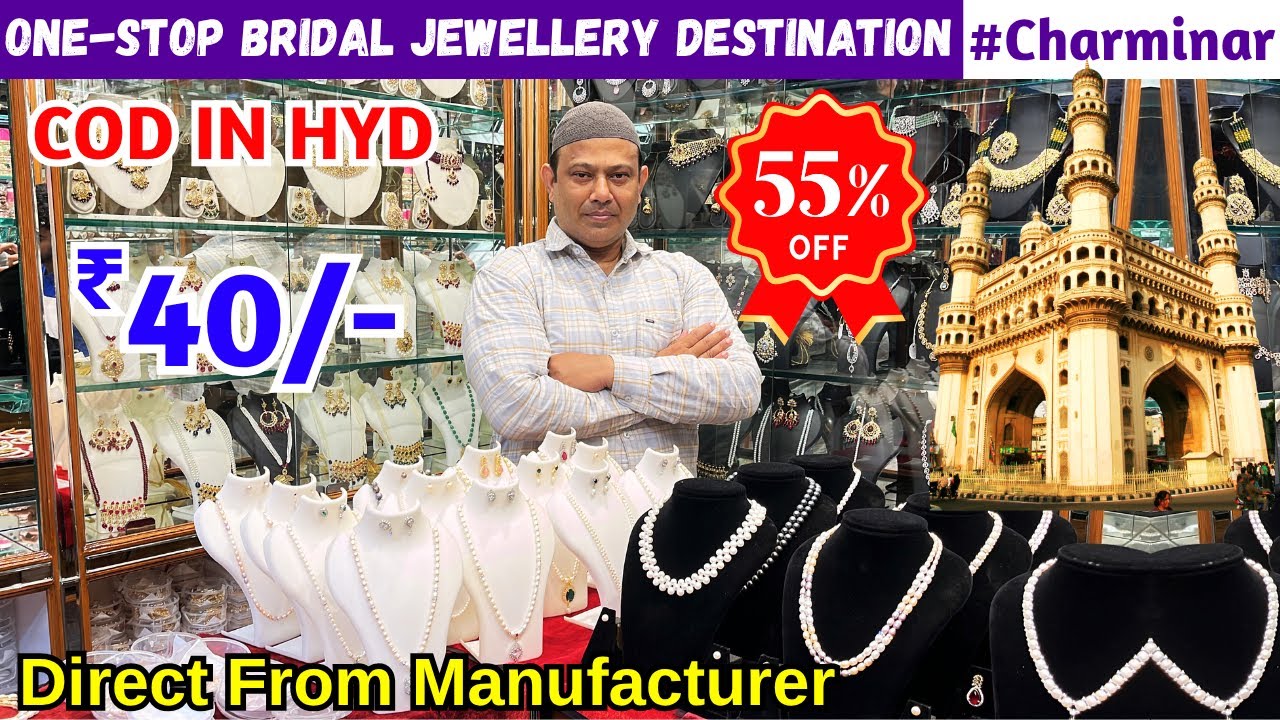 Hyderabad Real Pearls Bridal Jewellery & Bangles Direct From Manufacturer | COD IN HYD | #55%off