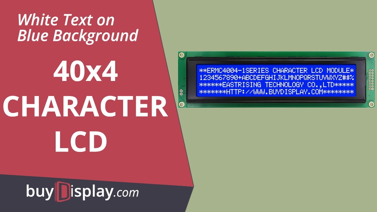 Low-Cost Blue 4004 40x4 Charcter LCD Display Module