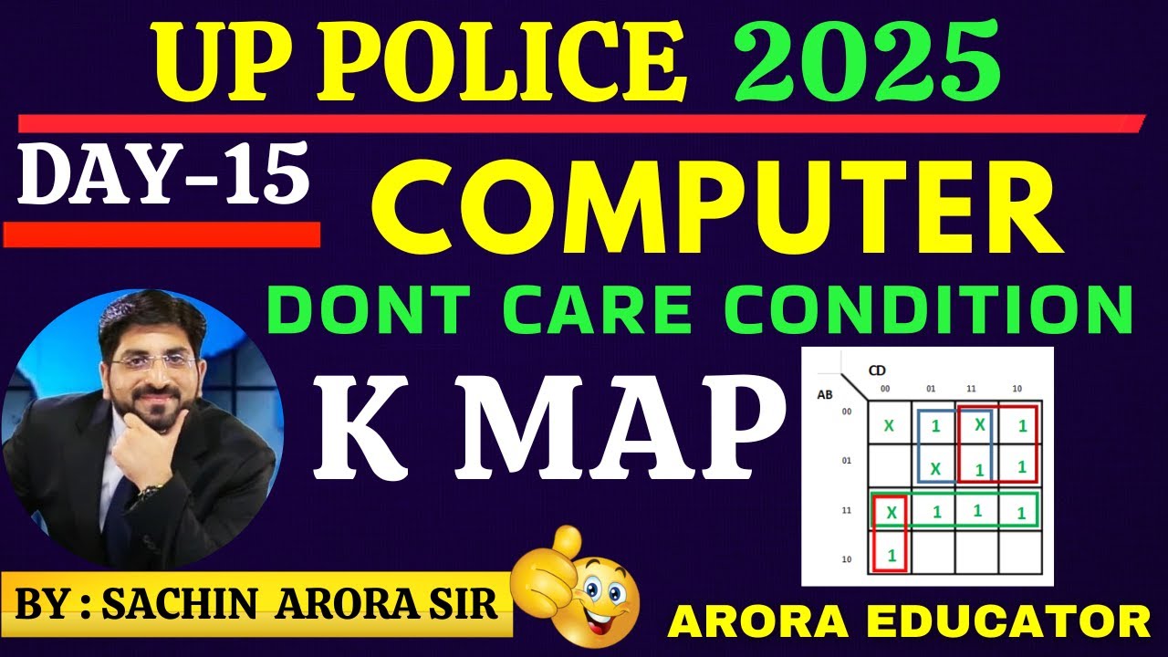 K Map (Day-3) | UP Police Computer Operator Classes 2025 | UP Police Computer Operator MCQ | Day 15
