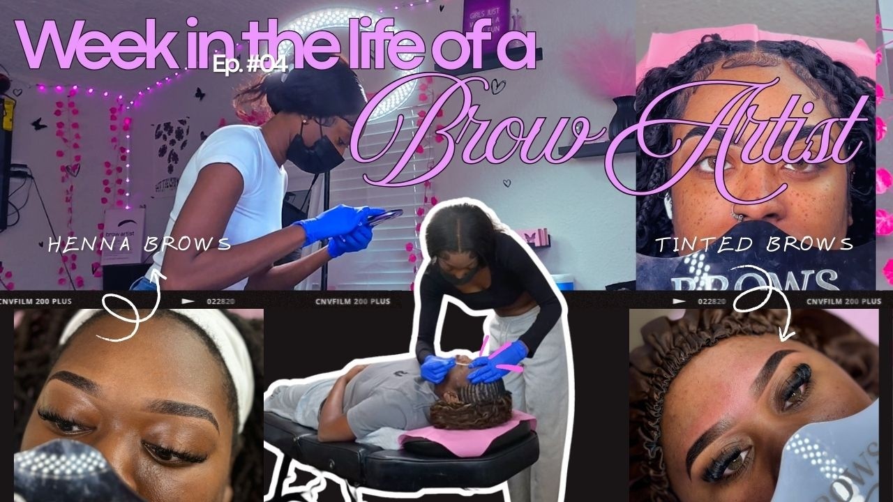 Week in the life| Brow Artist vlog🎀, 5+ Client Days + More.