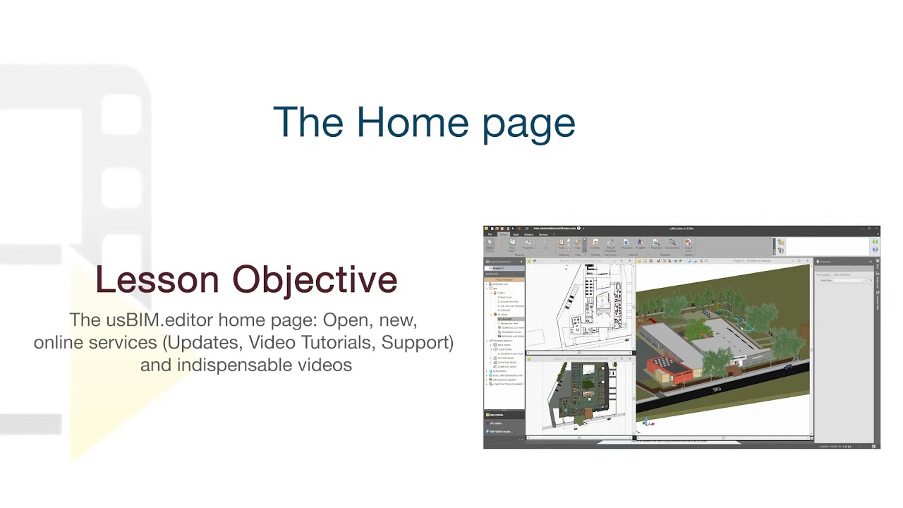 usBIM.editor Tutorial - The Home page - ACCA software
