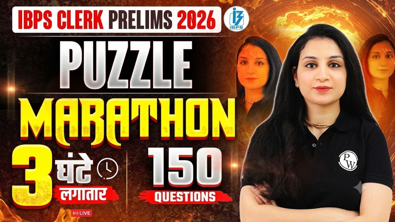 IBPS Clerk Prelims 2026 | 150 Questions Puzzle & Seating Marathon | Part- 2 | by Shaifali Ma'am