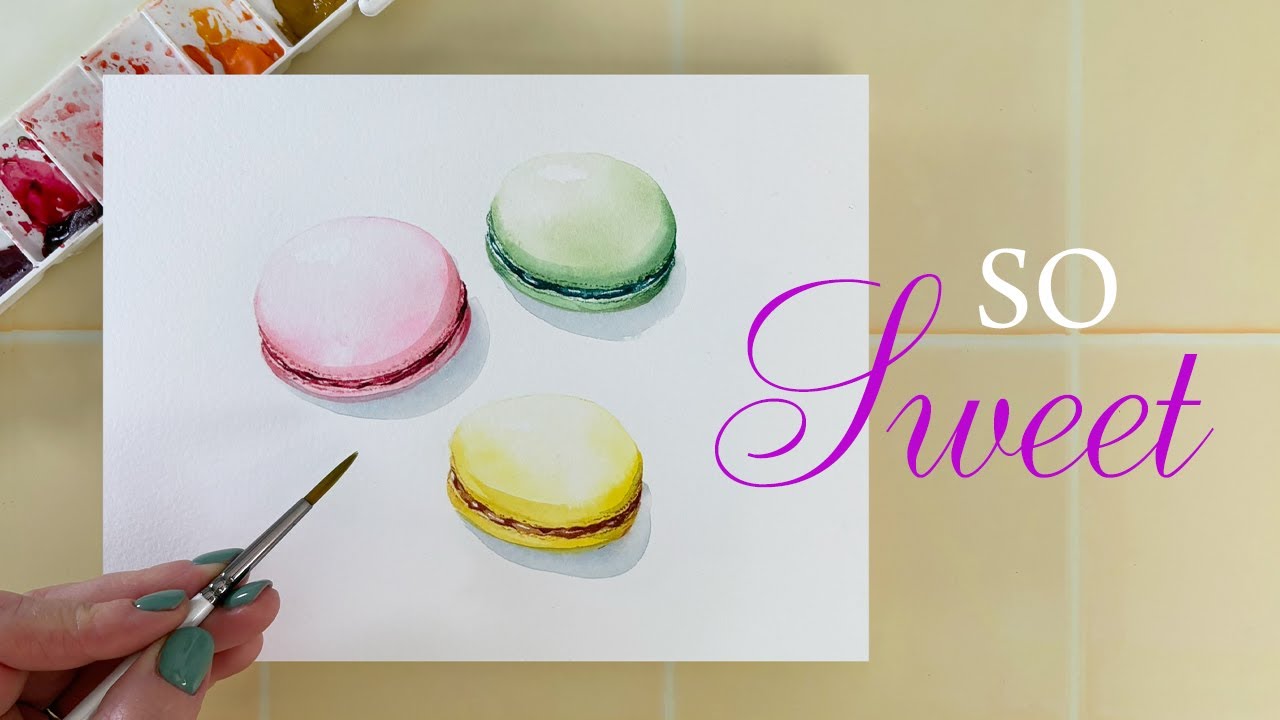 PAINT Your Own DELICIOUS Watercolour Macarons