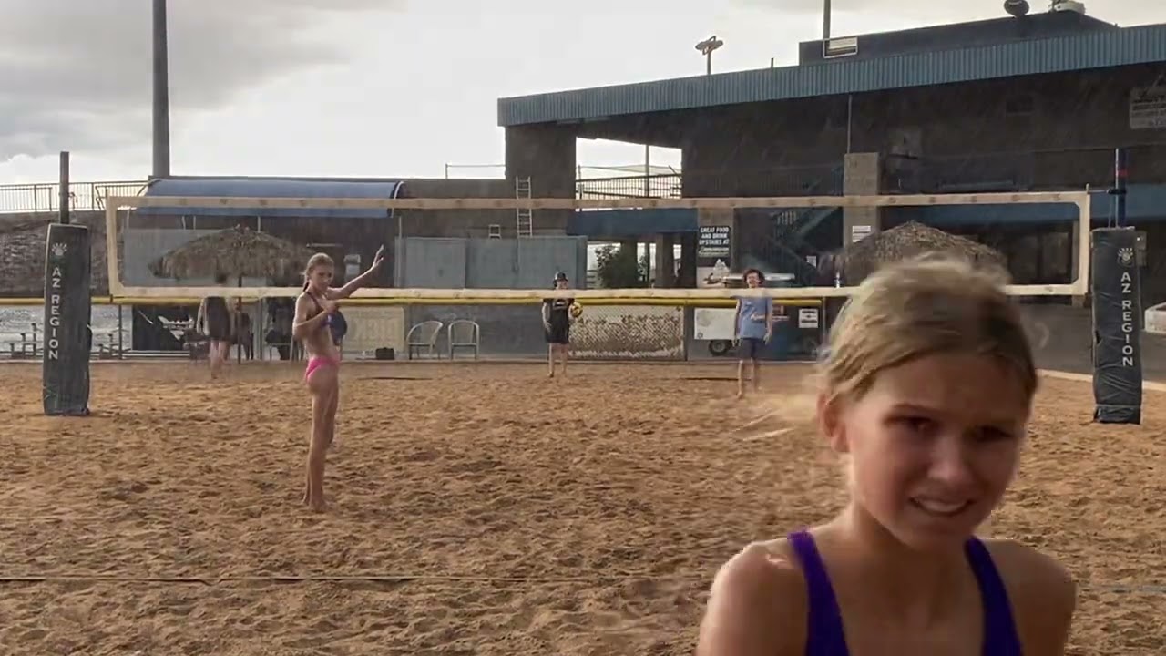 Kallie & Reese Beach Volleyball 7/30/22 2, Won 16-15