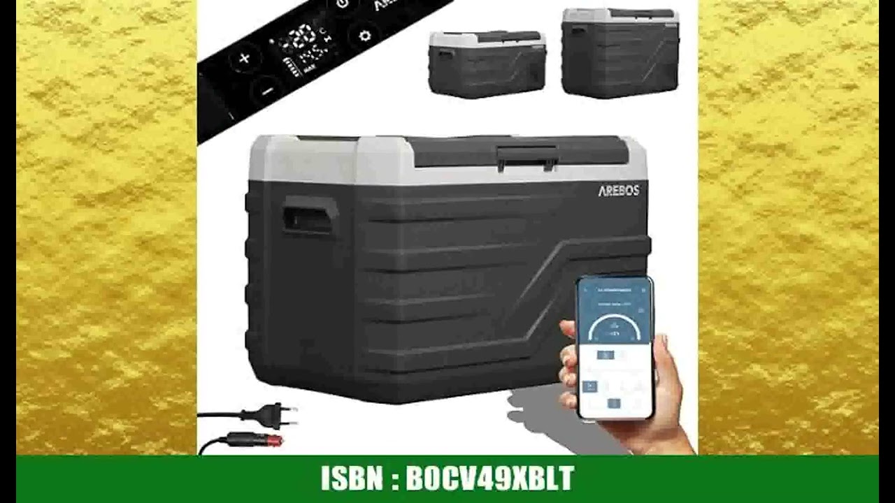 Arebos Kompressor KÃ¼hlbox 35 Liter | Elektrische Gefrierbox mit APP & Smart-Steuerung | Mobile