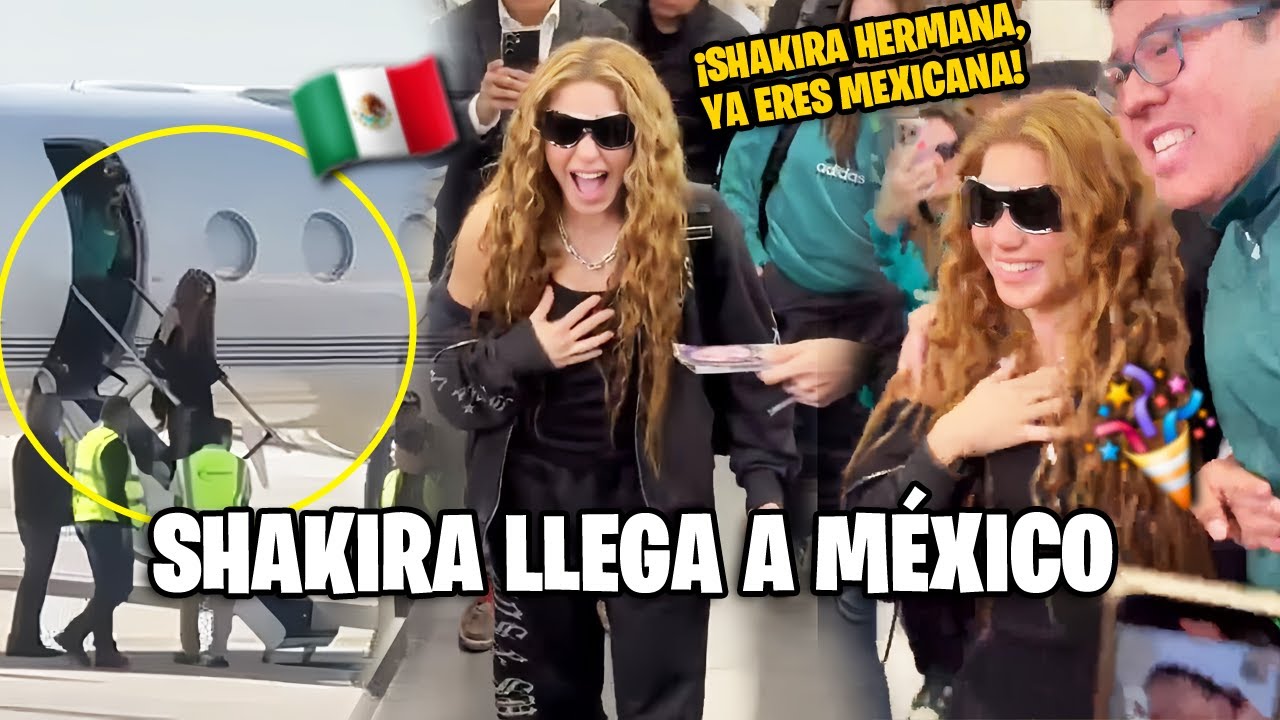 SHAKIRA llega a MÉXICO y es recibida con gran emoción por sus fanáticos. 🇲🇽🎉
