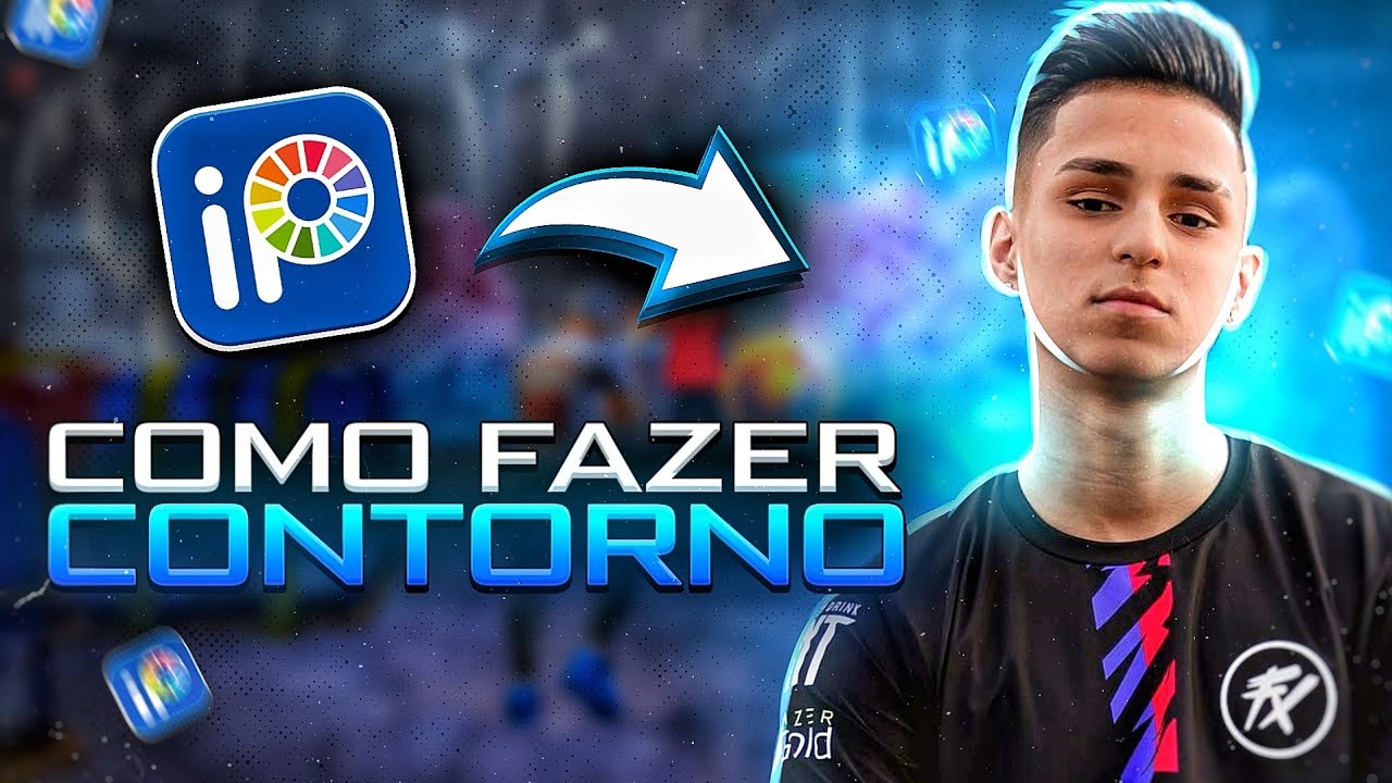 COMO FAZER CONTORNO EM THUMBNAIL PELO CELULAR! (EFEITO DE ILUMINAÇÃO)