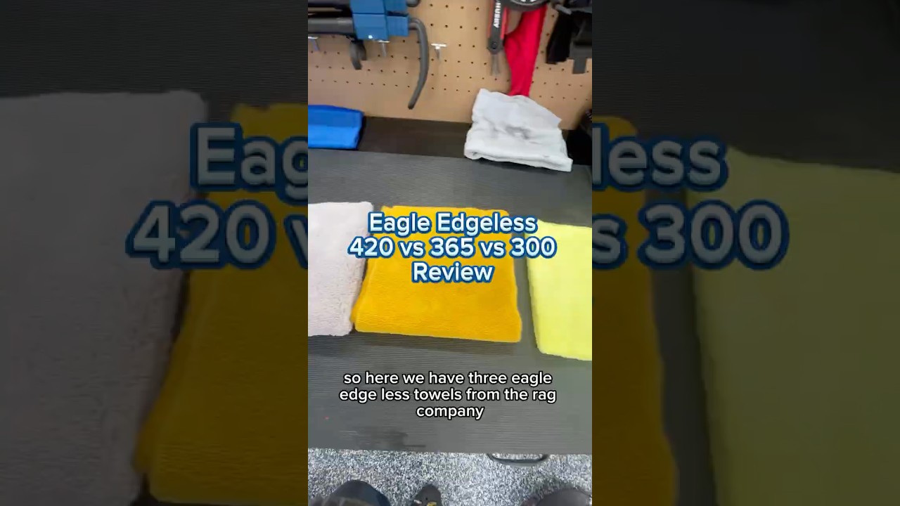 TRC edgeless 420 vs 365 vs 300 #cardetailling #microfibertowel #theragcompany #cardetailling #review