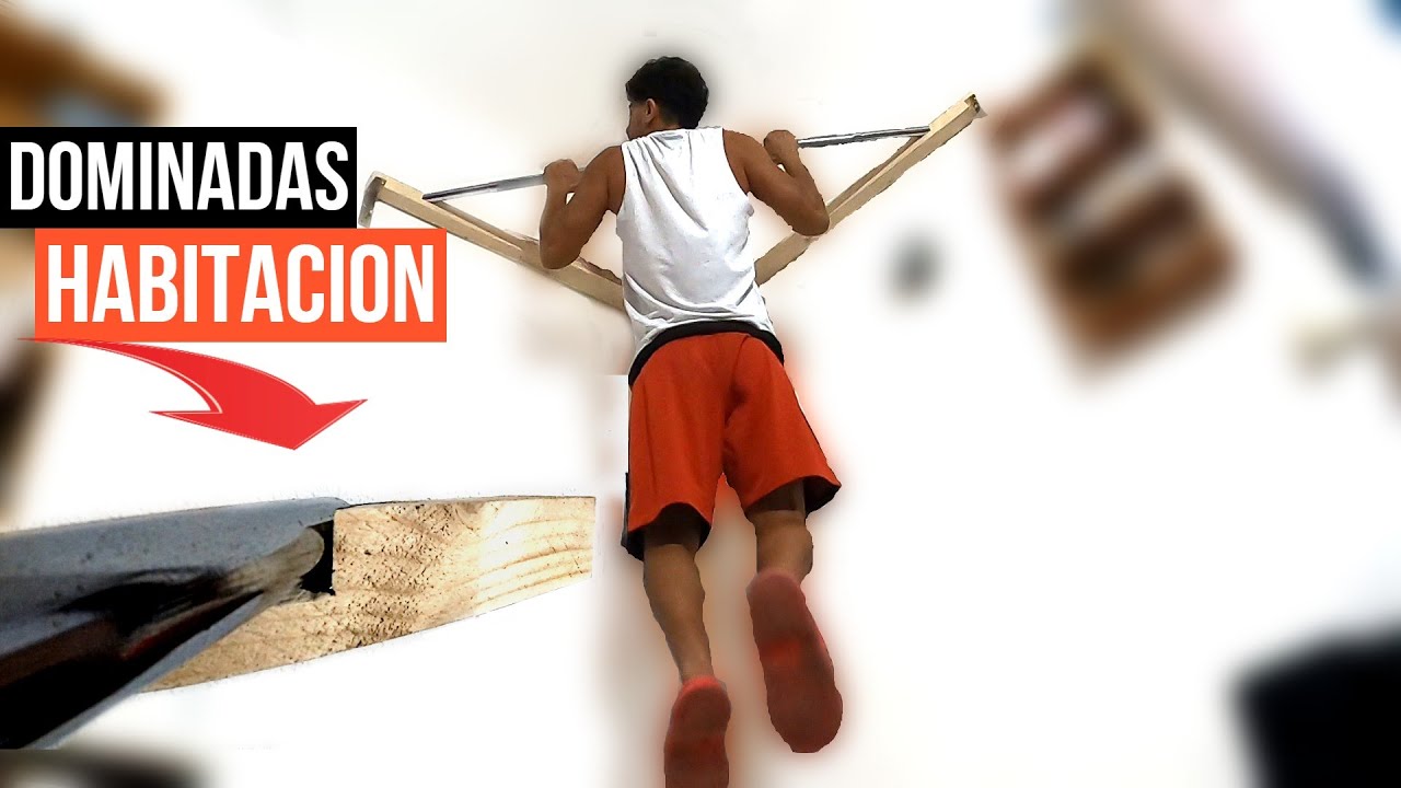 COMO HACER UNA BARRA DE  DOMINADAS DE PARED  CASERA| 🏋️‍♂️  MINIMALISTA