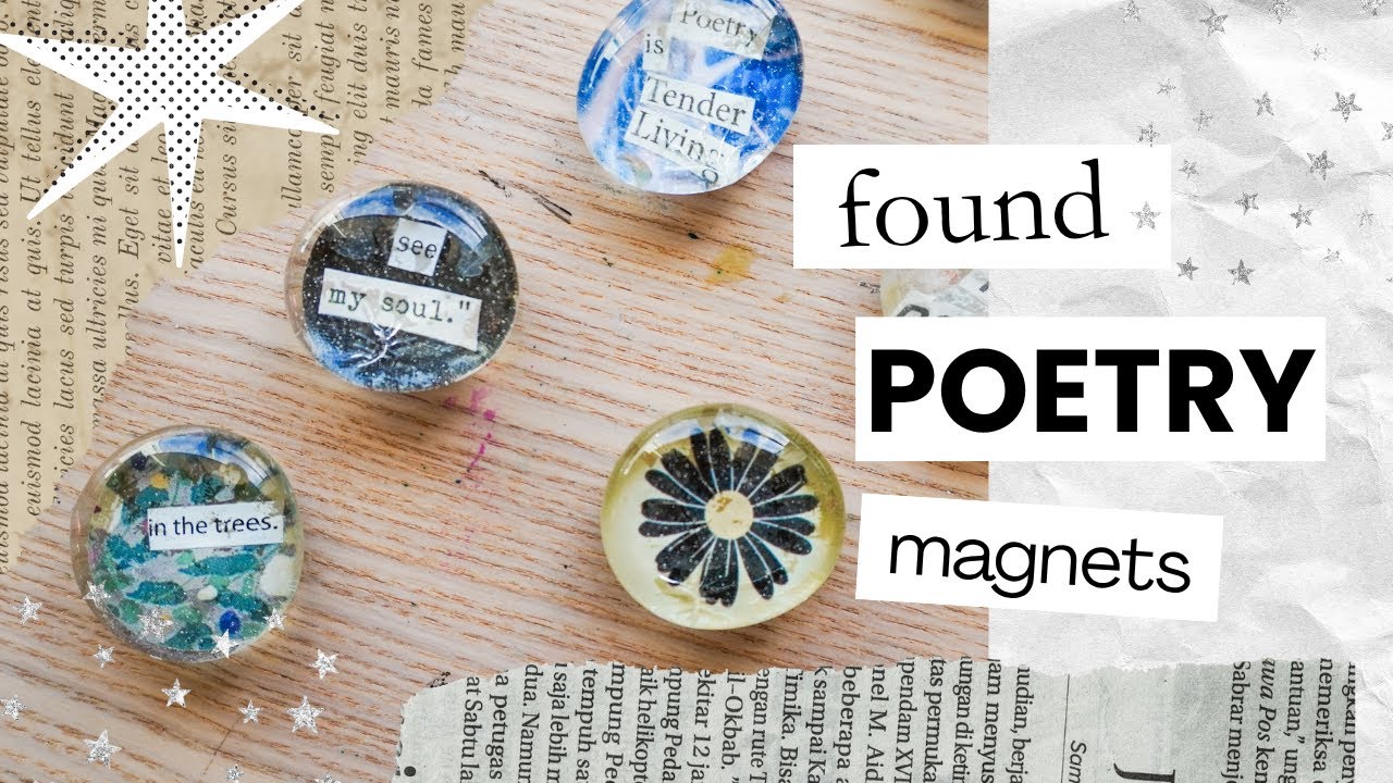 Found Poetry Magnet Tutorial | Cozy DIY
