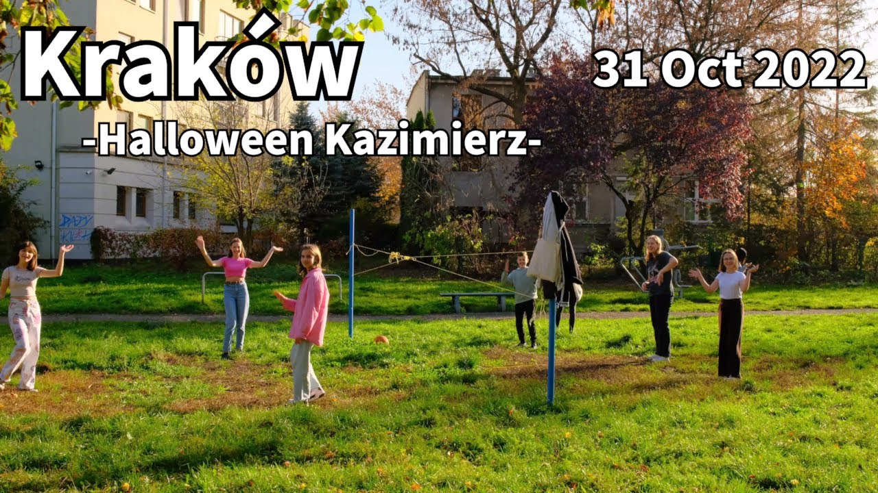 Autumn Halloween Walk Kraków Kazimierz in Poland - October 2022 | Walking Tour