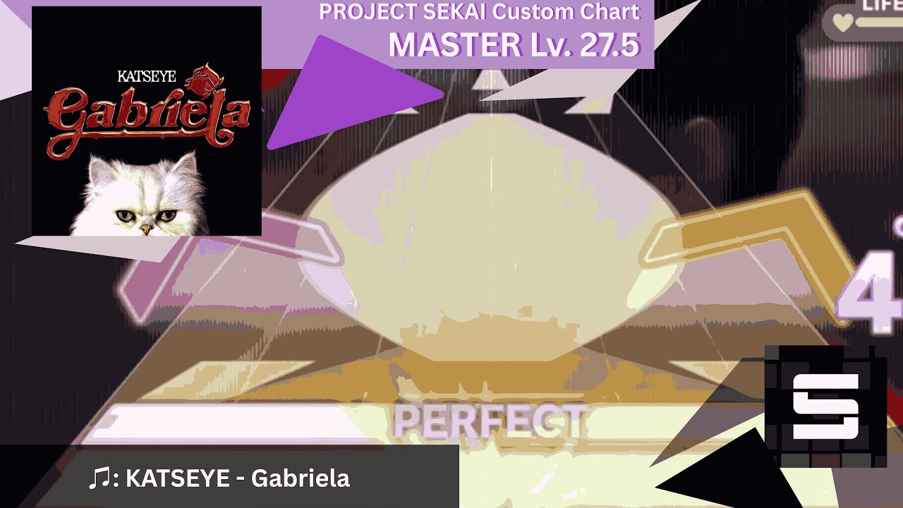 【Project Sekai Custom Chart】Gabriela | KATSEYE【MASTER Lv. 27.5】