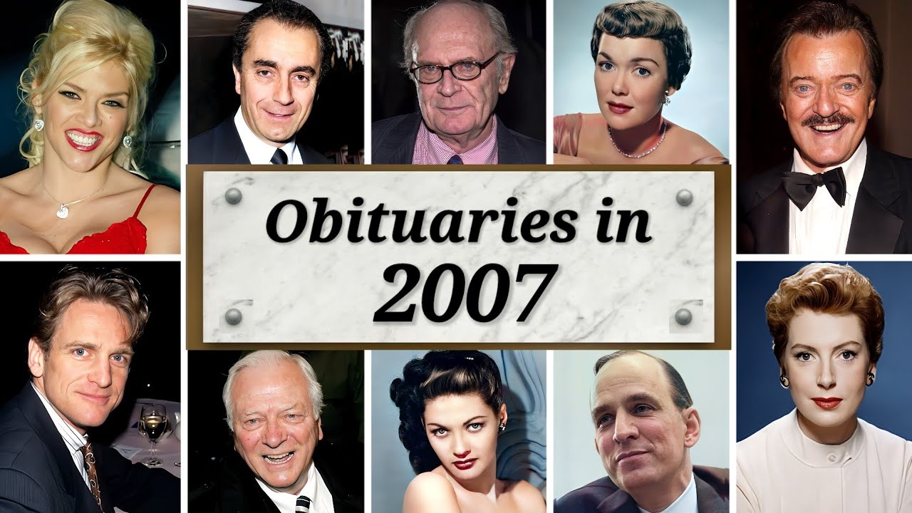 Obituary in 2007: Famous Faces We Lost in 2007