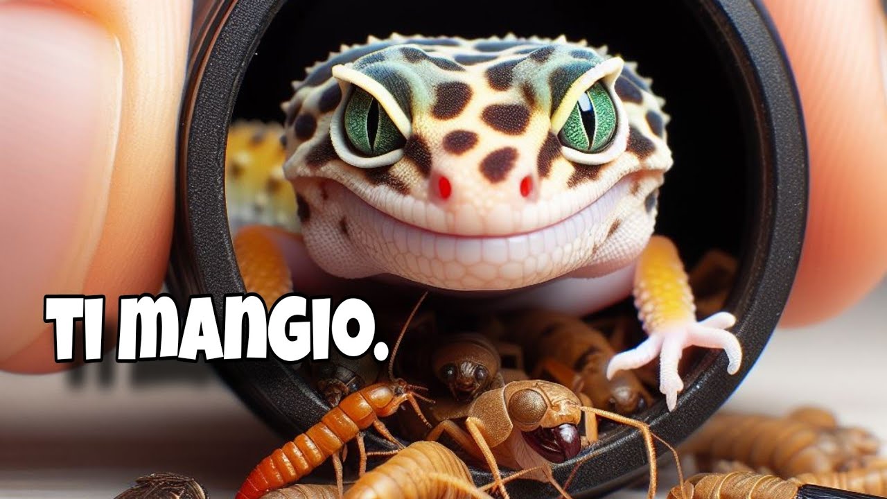 COSA MANGIA UN GECO LEOPARDINO .Guida alla cura del geco leopardino pt.5