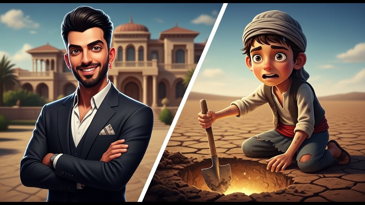 أب ثري ترك القصر لابنه الأكبر… وأعطى الأصغر أرضًا قاحلة! لكن ما وجده تحتها صدم الجميع!