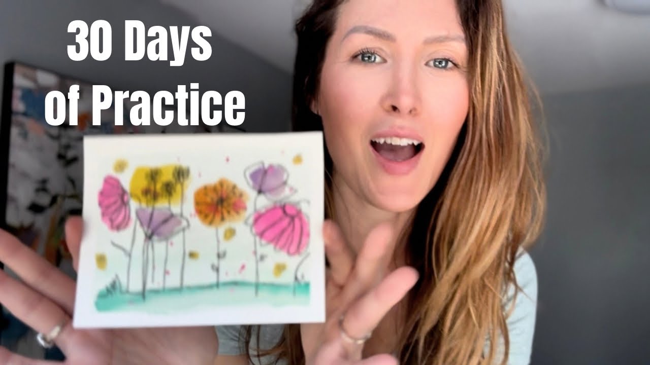 I Tried Watercolor Every Day for 30 Days (Beginner Results)