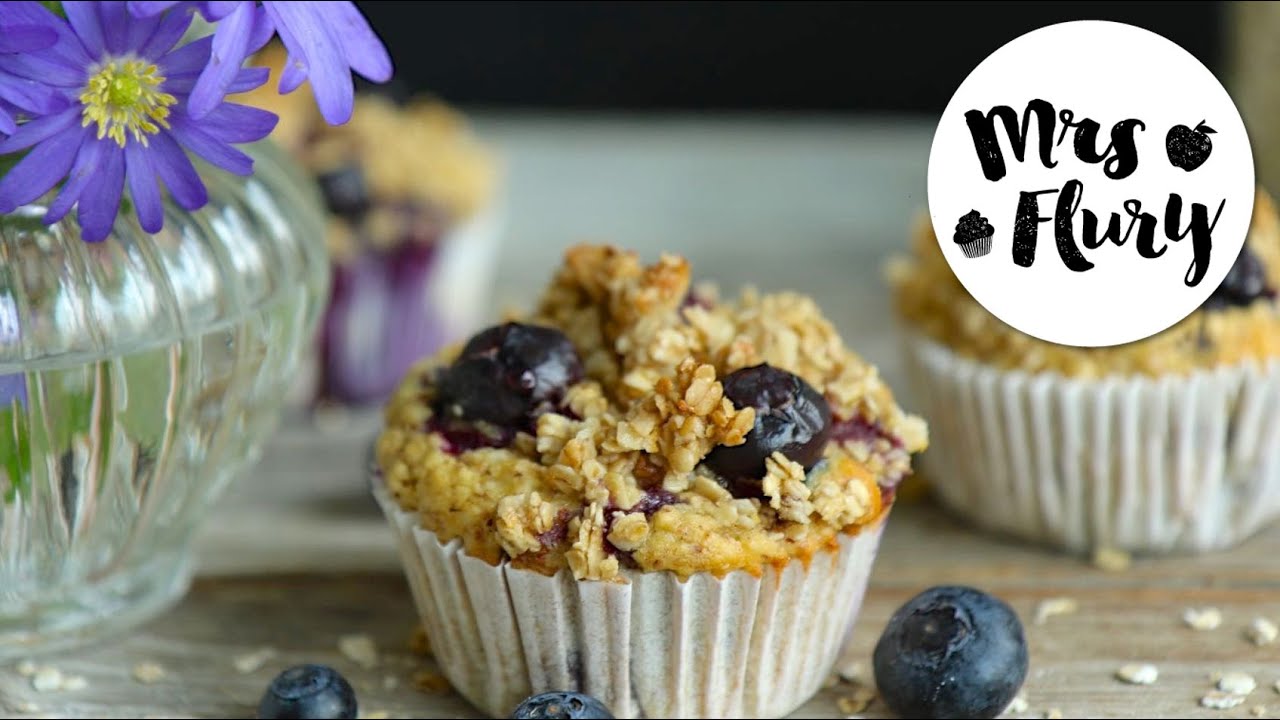 Gesunde Heidelbeer Muffins ohne Kristallzucker | backen mit Mrs Flury