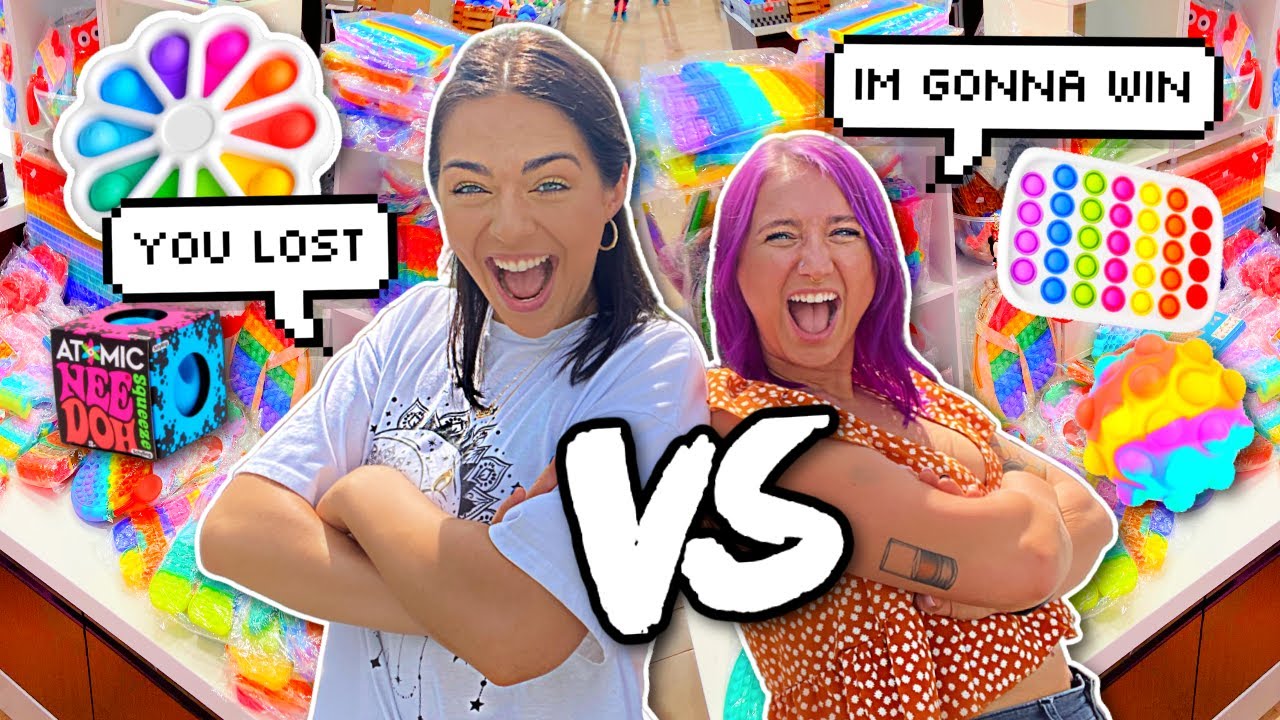 ULTIMATE FIDGET SHOPPING SHOWDOWN!! Nichole Jacklyne  VS Sierra Zagarri *WHO WILL WIN*