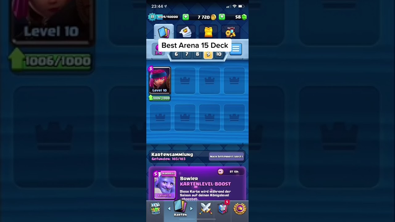 best arena 15 deck