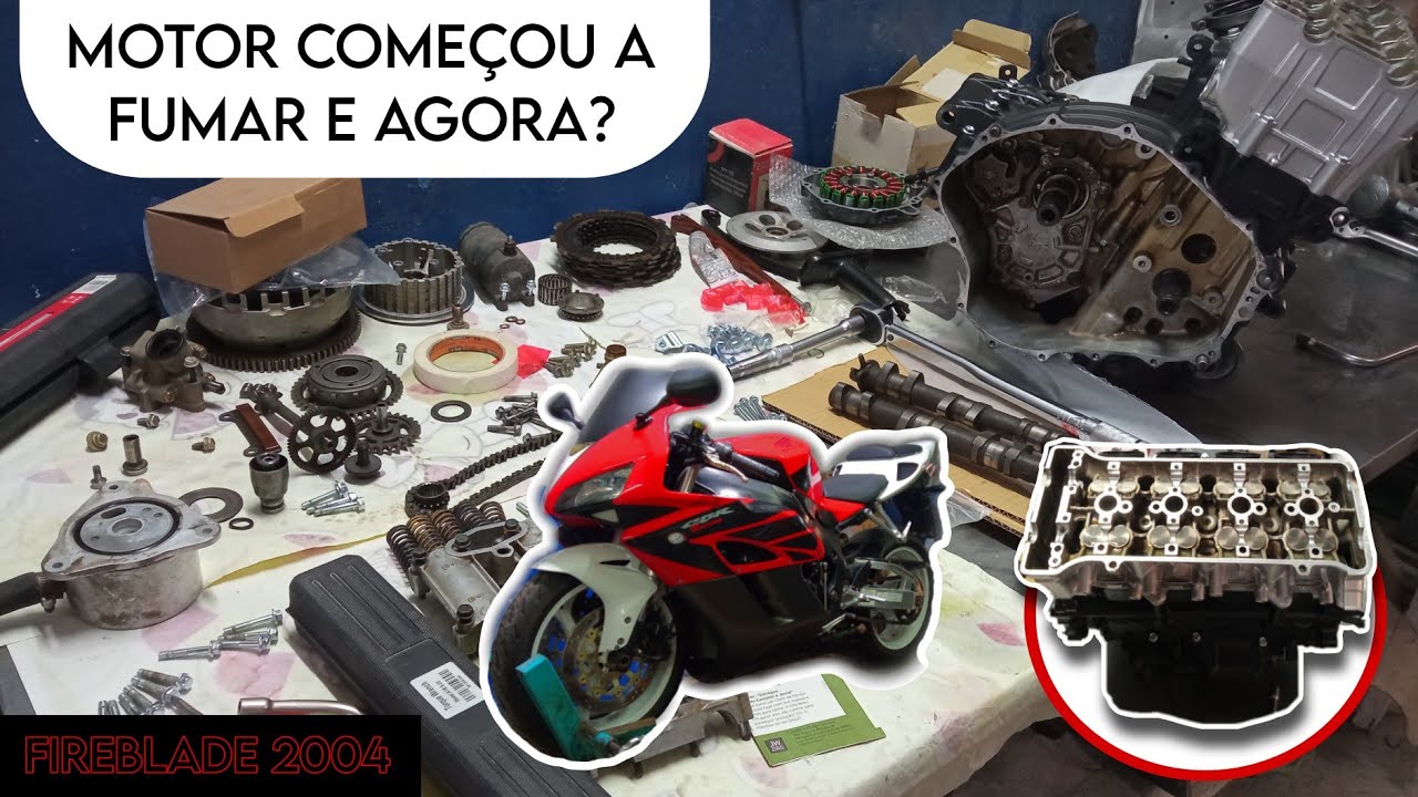O MOTOR DA CBR 1000RR COMEÇOU A FUMAR - TEVE QUE ABRIR!!