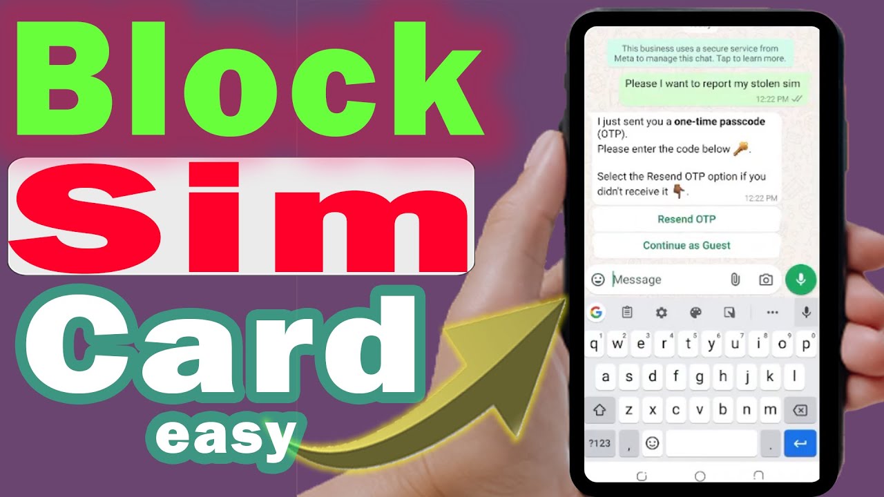How to block sim card when phone is lost (step by step)