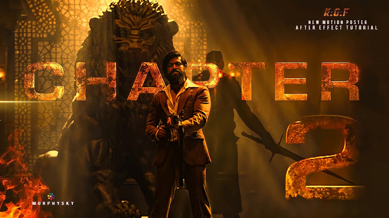 KGF CHAPTER 2 NEW MOTION POSTER 2021| After Effect Tutorial | 