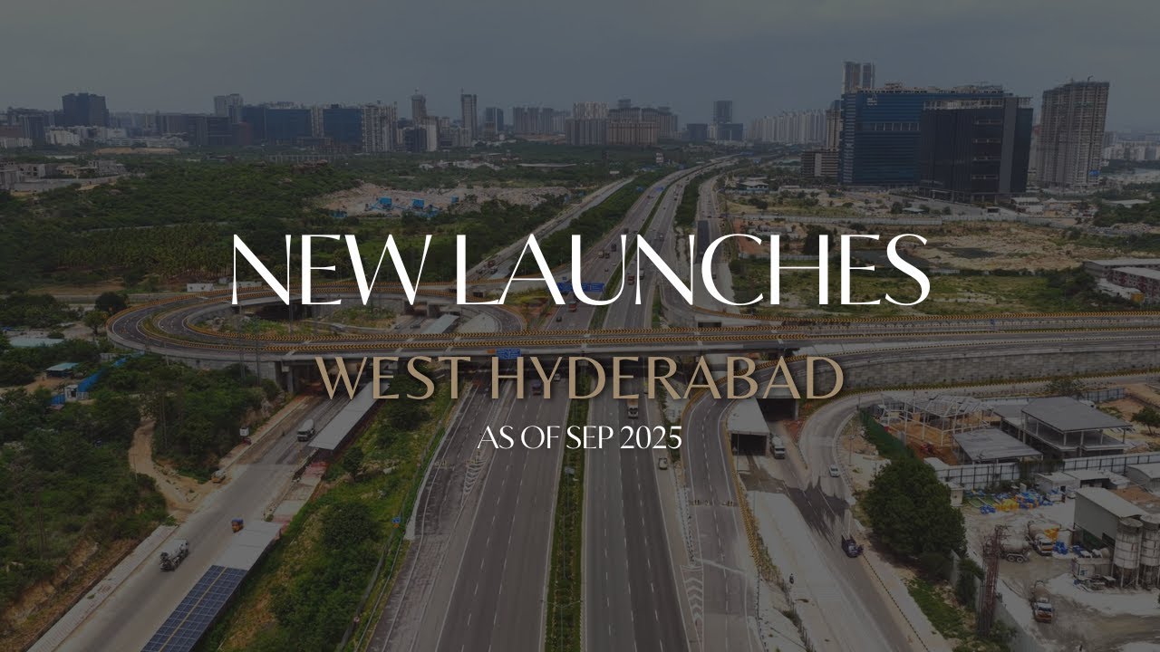 Exploring Western Hyderabad New Launches 2025 🏡  | Sales Trends & Inventory Insights