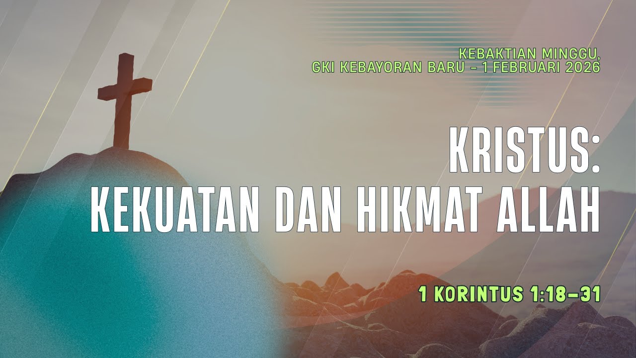 KEBAKTIAN MINGGU, 1 Februari 2026 (Pukul 10.30 WIB)