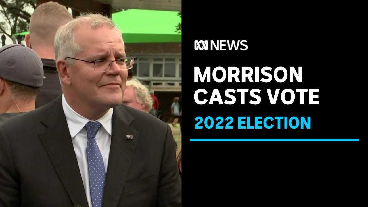 Prime Minister Scott Morrison speaks at polling booth | ABC News