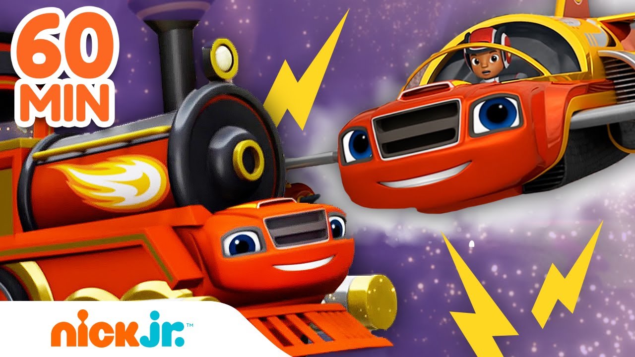 Blaze and the Monster Machines | Os Melhores Resgates de Trens e Aviões do Blaze! 🚝  | Nick Jr.