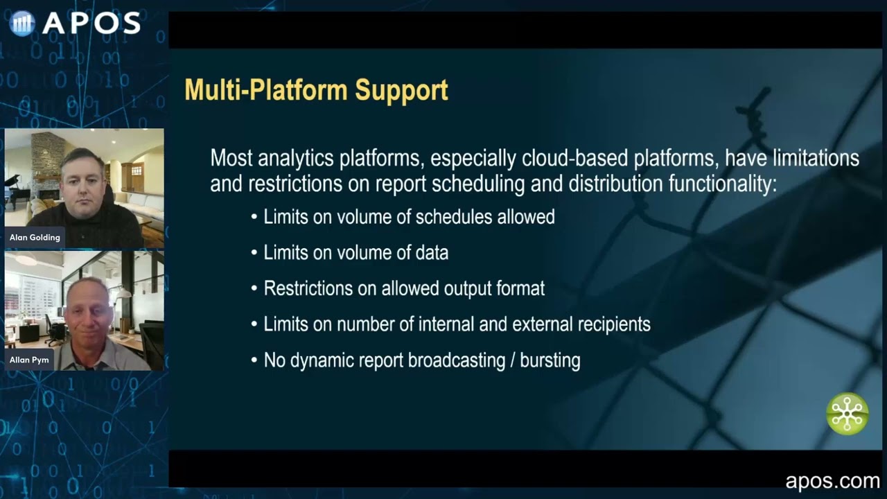 Report Scheduling & Broadcasting from Multiple BI Platforms - New Features -APOS Publisher for Cloud