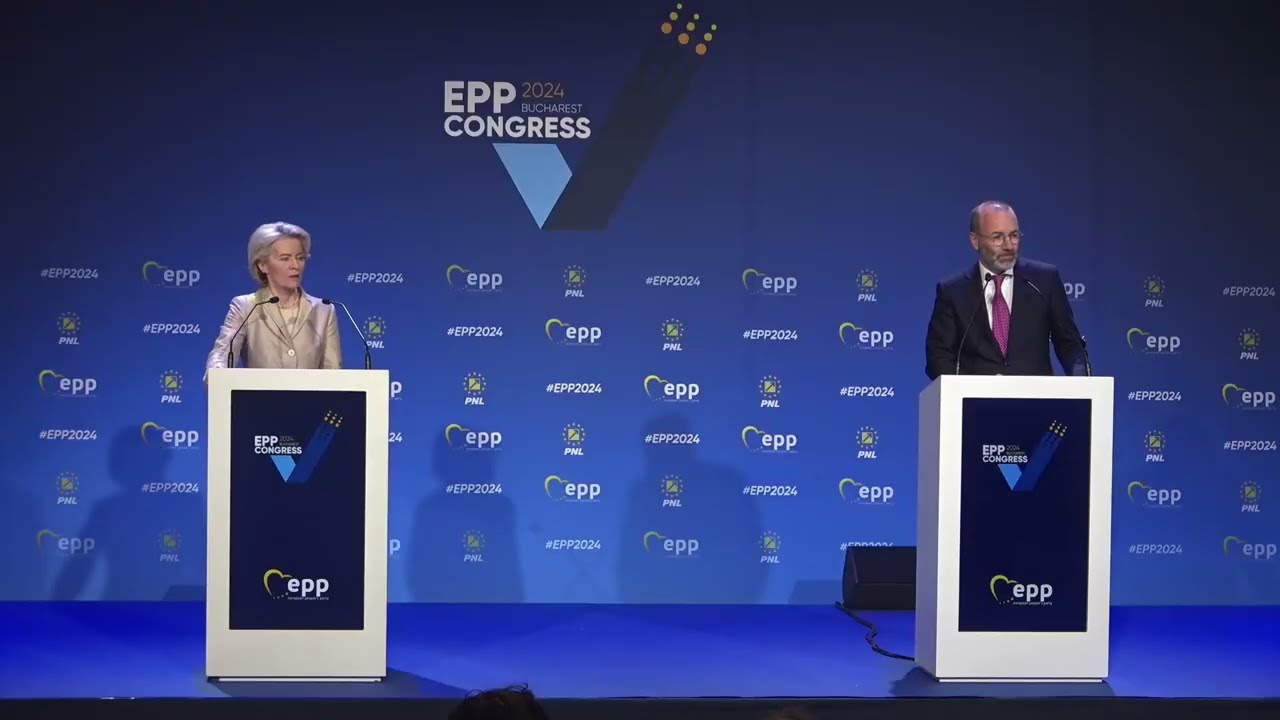 Press conference of the EPP lead candidate