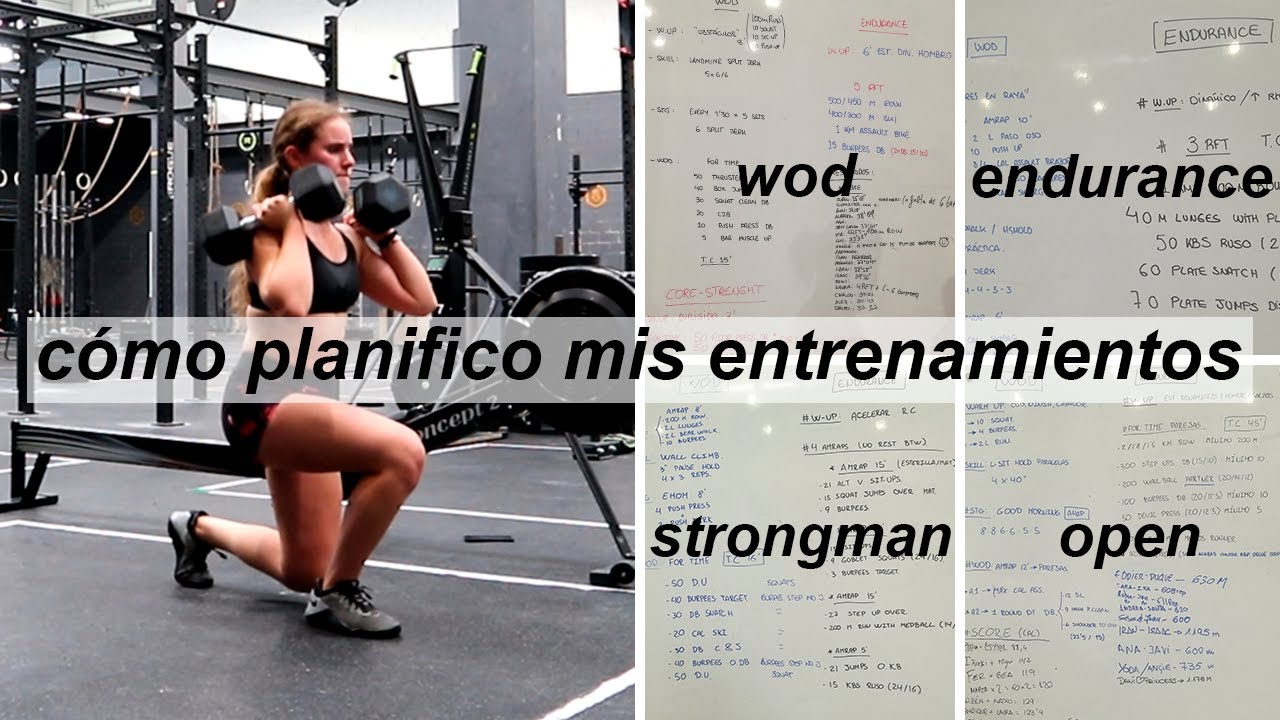 Cómo PLANIFICAR tu rutina de entrenamiento CROSSFIT | programación crossfit + vlog