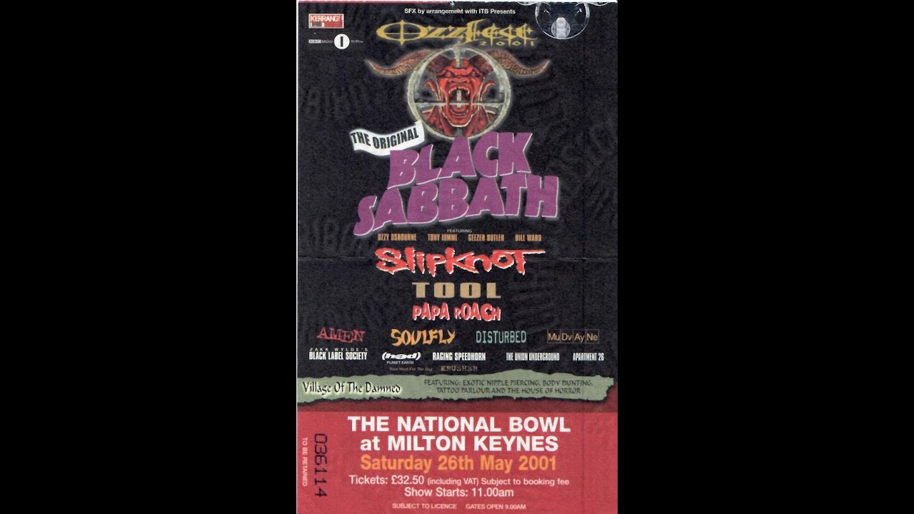 OZZFEST 2001 (original Black Sabbath @ #miltonkeynes  / 26.05.2001)