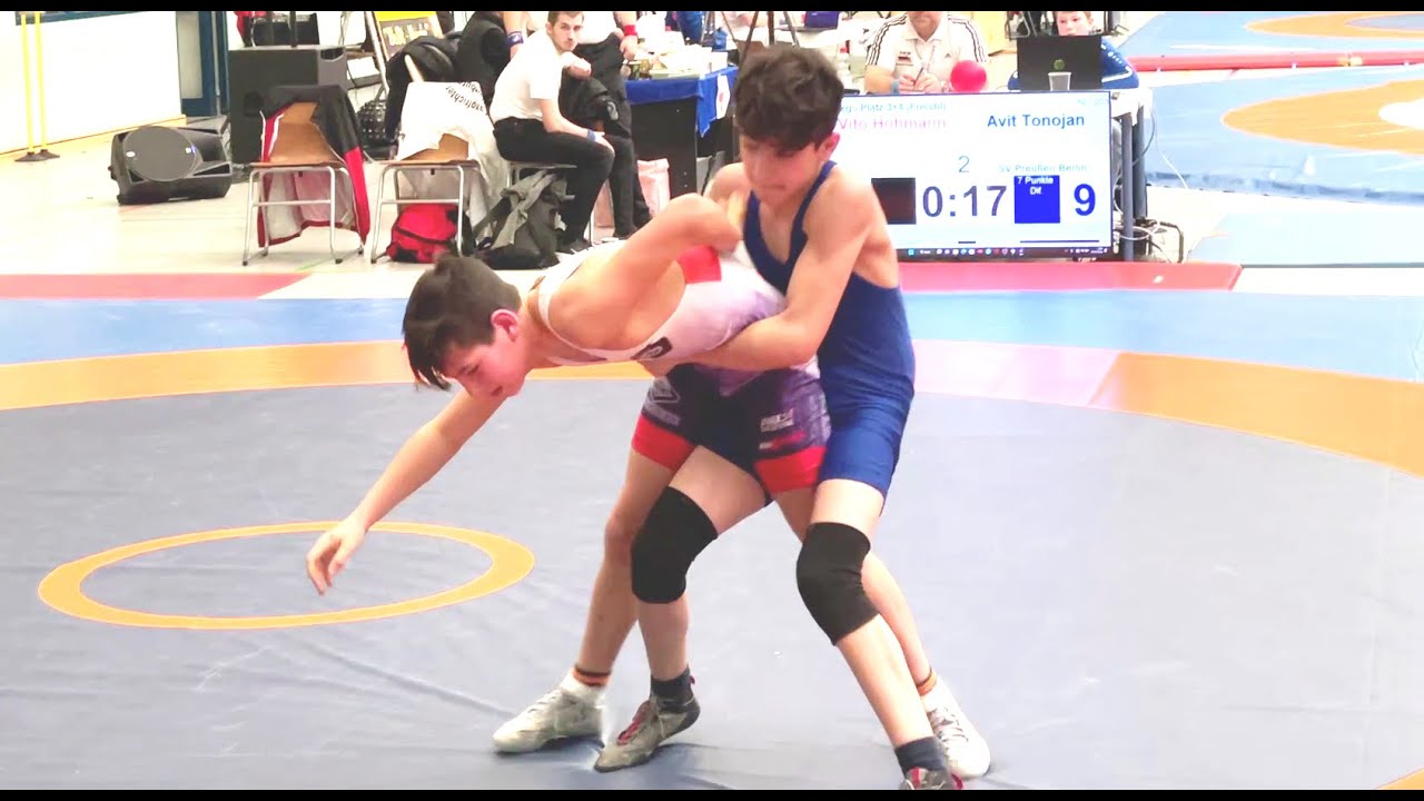 Wrestling / Ringen, MDM 2023, Jugend B, 48 kg, Freestyle, Hohmann - Tonojan, F 3+4
