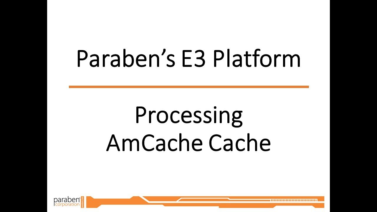 Reviewing Data from AmCache