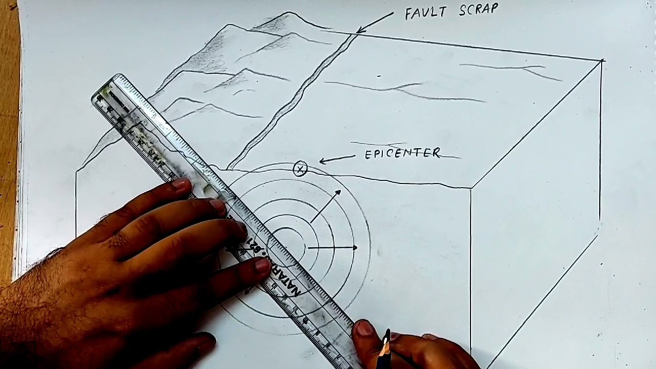 how to draw earthquake diagram