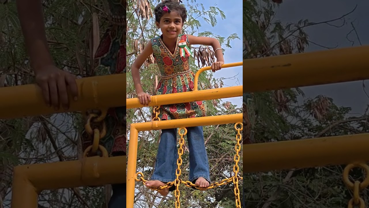 Adhira enjoying children's garden 