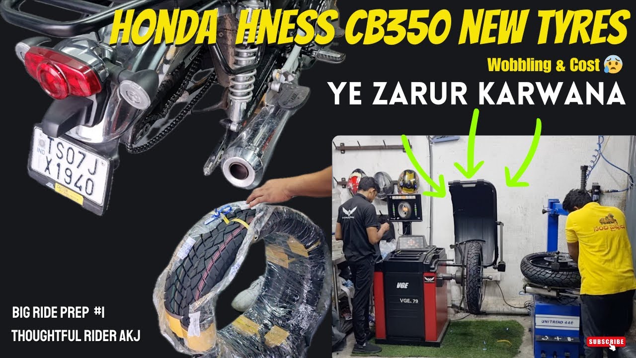Honda Hness CB350: Tyres Upgrade | Wobbling Issue Resolved 😲 | 6000 km Experience | Big Ride Prep #1