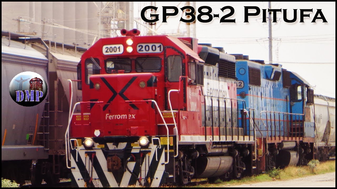 Ferromex maniobras GP38-2 2001 y 2042 (buen y raro horn)